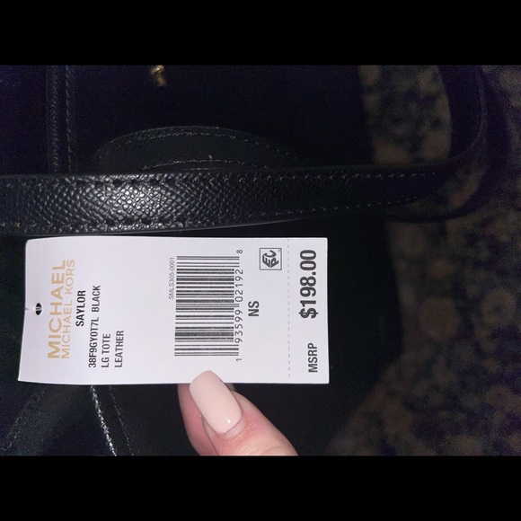 Michael Kors Black Leather Tote - Picture 6 of 6